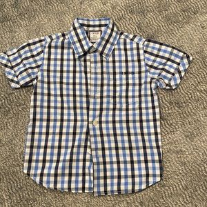 Izod Button Down 2T Checkered Dress Shirt